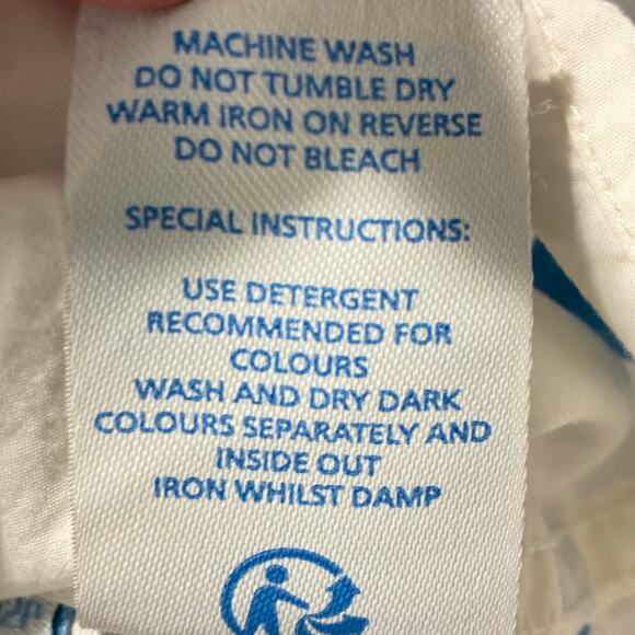 Boden Classic Shirt Long Sleeve Button Up Blue White Polka Dot 100% Cotton Sz 8P - Picture 5 of 8